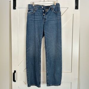 Classic Blue Straight Leg Women's Jeans